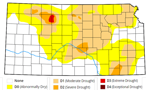 A map of droughtDescription automatically generated