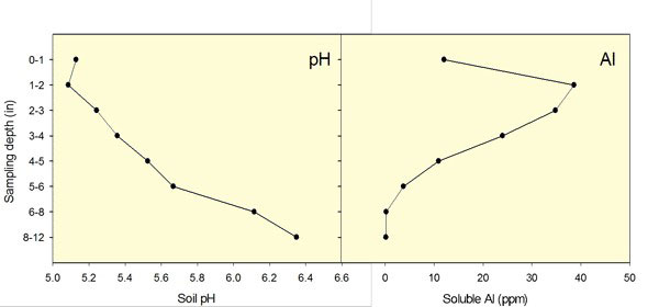 A chart showing the ph and solubility of soilDescription automatically generated