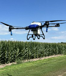 A drone flying over a field of cornAI-generated content may be incorrect.