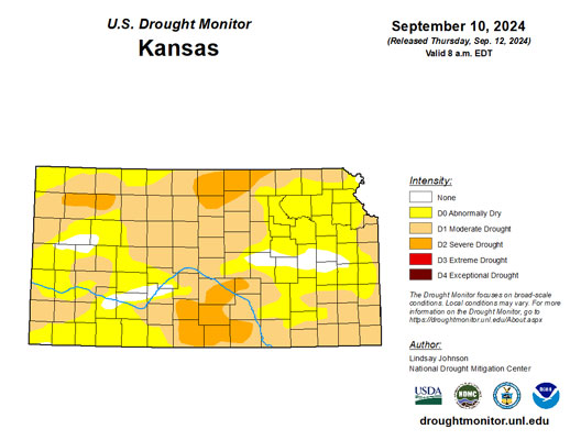 A map of drought monitorDescription automatically generated