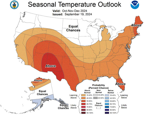 A map of the united states with different seasonsDescription automatically generated