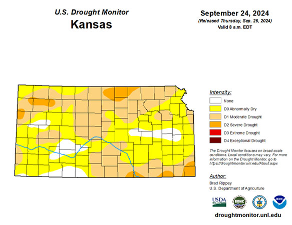 A map of drought monitorDescription automatically generated