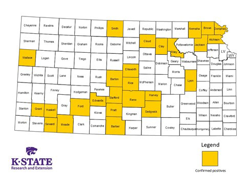 A map of the state of kansasDescription automatically generated