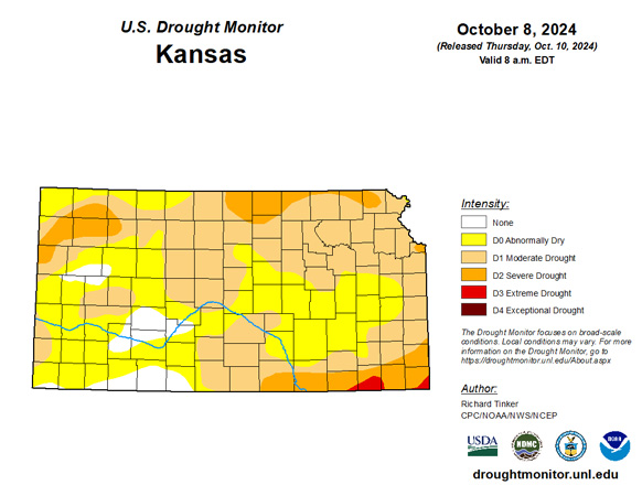 A map of drought monitorDescription automatically generated