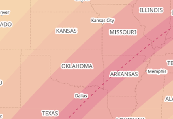 A map of the state of kansasDescription automatically generated