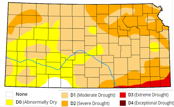 A map of droughtDescription automatically generated