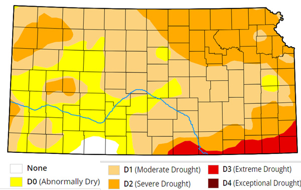 A map of drought areasDescription automatically generated