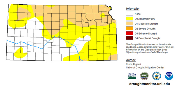 A map of the state of kansasDescription automatically generated