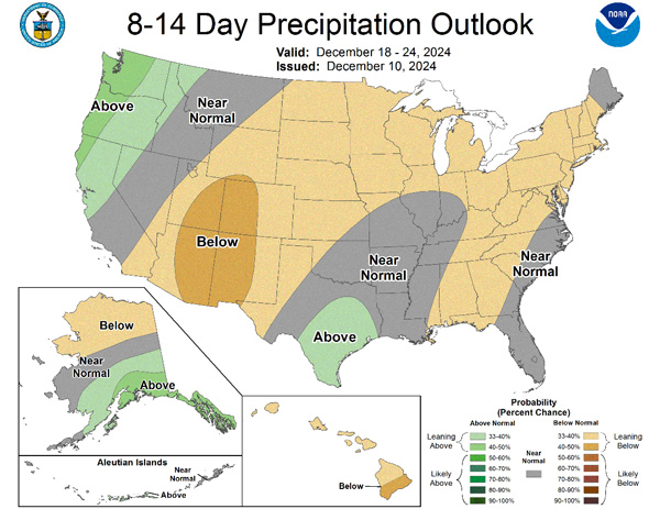 A map of the united states with weather forecastDescription automatically generated