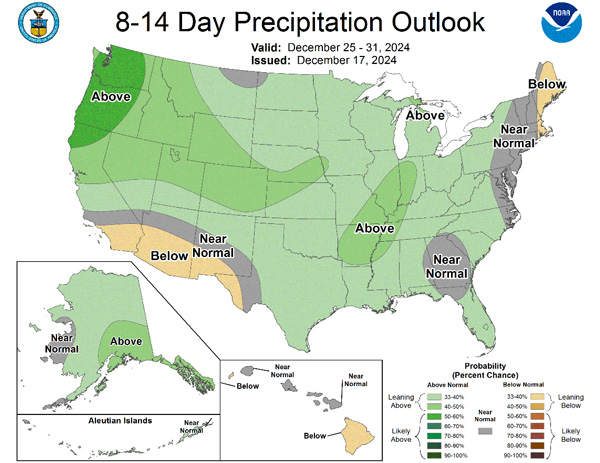 A map of the united states with weather forecastDescription automatically generated