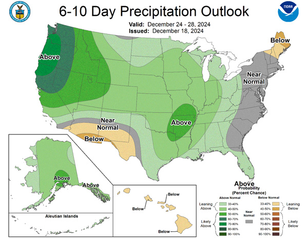 A map of the united states with weather forecastDescription automatically generated